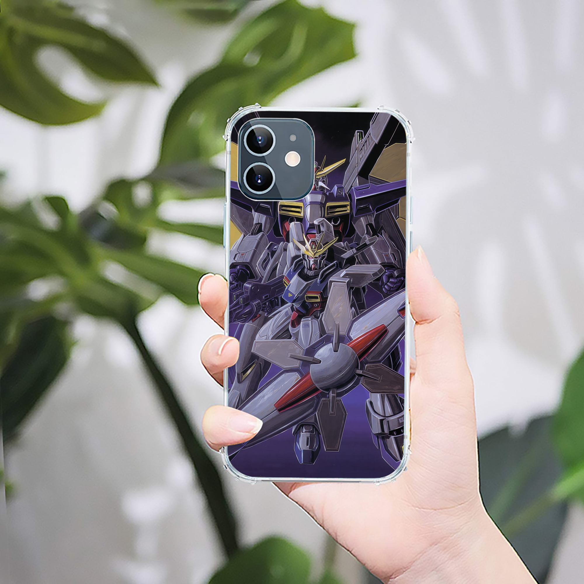 （画像用） 機動戦士ガンダム Mobile Suit Gundam 【iPhone 12シリーズ対応】透明スマホケース（クリアソフトケース）
